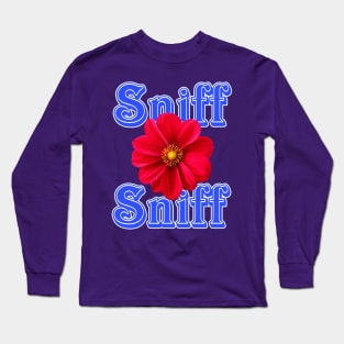 Sniff Sniff Flower Long Sleeve T-Shirt